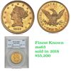 Image 6 : ***Auction Highlight*** 1842-p Gold Liberty Eagle $10 Graded Select Unc By USCG (fc)