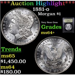 ***Auction Highlight*** 1881-o Morgan Dollar $1 Graded Choice+ Unc By USCG (fc)