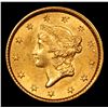 Image 2 : ***Auction Highlight*** 1853 Gold Dollar $1 Grades Select Unc (fc)