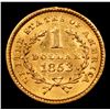 Image 3 : ***Auction Highlight*** 1853 Gold Dollar $1 Grades Select Unc (fc)