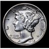 Image 2 : 1935-p Mercury Dime 10c Grades Choice+ Unc