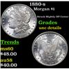 Image 1 : 1880-s Morgan Dollar $1 Grades Unc Details