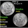 Image 1 : 1881-p Morgan Dollar $1 Grades Choice Unc