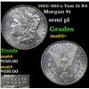 Image 1 : 1882/-882-o Vam 21 R4 Morgan Dollar $1 Grades Select+ Unc