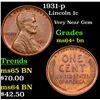 Image 1 : 1931-p Lincoln Cent 1c Grades Choice+ Unc BN
