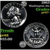 Image 1 : Proof 1963 Washington Quarter 25c Grades GEM++ Proof