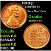 Image 1 : 1910-p Lincoln Cent 1c Grades Choice+ Unc RD