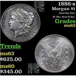1886-s Morgan Dollar $1 Grades Select Unc