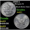 Image 1 : 1880-o Morgan Dollar $1 Grades Select Unc