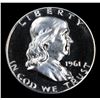 Image 2 : Proof 1961 Franklin Half Dollar 50c Grades GEM++ Proof Cameo