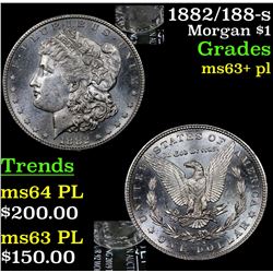 1882/188-s Morgan Dollar $1 Grades Select Unc+ PL