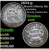 Image 1 : 1854-p Seated Liberty Dime 10c Grades Select AU
