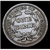 Image 3 : 1854-p Seated Liberty Dime 10c Grades Select AU