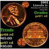 Image 1 : Proof 1961 Lincoln Cent 1c Grades Gem++ Proof Red