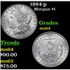 Image 1 : 1884-p Morgan Dollar $1 Grades Choice Unc