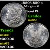 Image 1 : 1880/1880-s Morgan Dollar $1 Grades GEM+ Unc