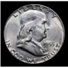 Image 2 : 1955-p Bugs Bunny Franklin Half Dollar 50c Grades Select Unc+ FBL