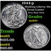 Image 1 : 1944-p Walking Liberty Half Dollar 50c Grades Choice+ Unc