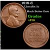 Image 1 : 1918-d Lincoln Cent 1c Grades vf, very fine