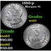Image 1 : 1880-p Morgan Dollar $1 Grades Select Unc