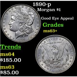 1890-p Morgan Dollar $1 Grades Select+ Unc