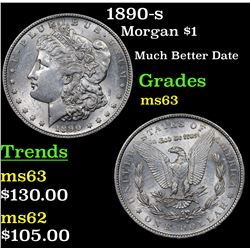 1890-s Morgan Dollar $1 Grades Select Unc