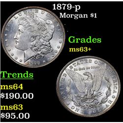 1879-p Morgan Dollar $1 Grades Select+ Unc