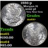 Image 1 : 1886-p Morgan Dollar $1 Grades Choice+ Unc
