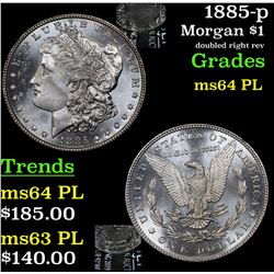 1885-p Morgan Dollar $1 Grades Choice Unc PL