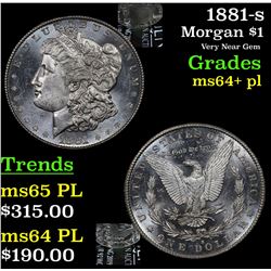 1881-s Morgan Dollar $1 Grades Choice Unc+ PL