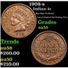 Image 1 : 1908-s Indian Cent 1c Grades Choice AU