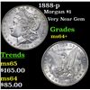 Image 1 : 1888-p  Morgan Dollar $1 Grades Choice+ Unc