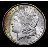 Image 2 : 1886-p Rainbow Toned Morgan Dollar $1 Grades Select+ Unc