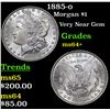 Image 1 : 1885-o Morgan Dollar $1 Grades Choice+ Unc