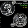 Image 1 : Proof 1961 Washington Quarter 25c Grades GEM++ Proof