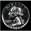 Image 2 : Proof 1961 Washington Quarter 25c Grades GEM++ Proof