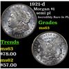 Image 1 : 1921-d Morgan Dollar $1 Grades Select Unc