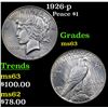 Image 1 : 1926-p Peace Dollar $1 Grades Select Unc