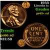 Image 1 : Proof 1955 Lincoln Cent 1c Grades Gem++ Proof Red
