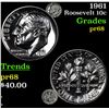 Image 1 : Proof 1961 Roosevelt Dime 10c Grades GEM++ Proof