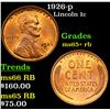 Image 1 : 1926-p Lincoln Cent 1c Grades Gem+ Unc RB