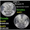 Image 1 : 1881-s Morgan Dollar $1 Grades GEM+ Unc