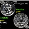 Image 1 : Proof 1956 Washington Quarter 25c Grades GEM++ Proof