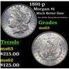 Image 1 : 1891-p Morgan Dollar $1 Grades Select Unc