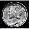 Image 2 : 1920-p Mercury Dime 10c Grades Select Unc+ FSB