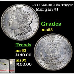 1904-o Vam 32 I3 R5 'Trigger' Morgan Dollar $1 Grades Select Unc