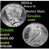 Image 1 : 1923-s Peace Dollar $1 Grades Select Unc