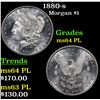 Image 1 : 1880-s Morgan Dollar $1 Grades Choice Unc PL