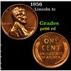 Image 1 : Proof 1956 Lincoln Cent 1c Grades Gem+ Proof Red