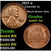 Image 1 : 1917-s Lincoln Cent 1c Grades Select+ Unc BN